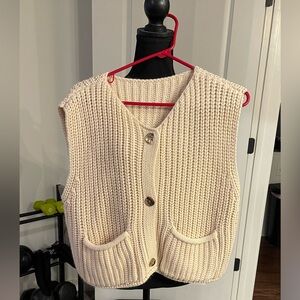 3 Sweaters and 1 Vest All for the sale of one.